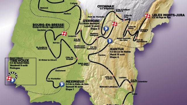 Le parcours du Tour de l'Ain 2013