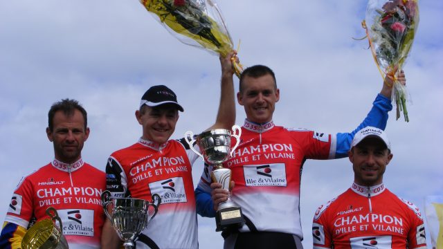 Championnat d'Ille-et-Vilaine pass'cyclisme  La Chapelle-Bouexic (35) : Denieul et Legault