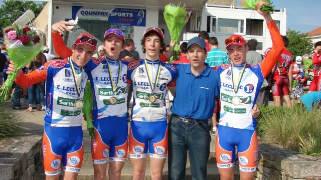 Sabl Sarthe Cyclisme Champion Rgional des Pays de la Loire de CLM par quipe 