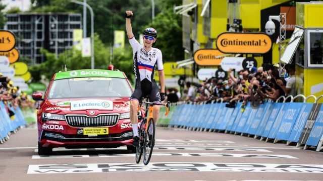 Tour de France 2021# 7 : Van Der Poel et Van Aert  l'attaque / Bonnamour 6me 
