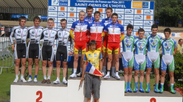 France piste : les juniors bretons dcrochent l'argent en poursuite par quipes