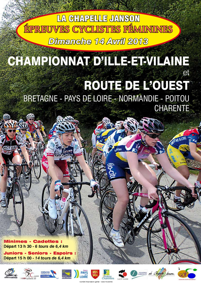 Route de l'Ouest Fminine # 1  La Chapelle-Janson (35) : les engages 