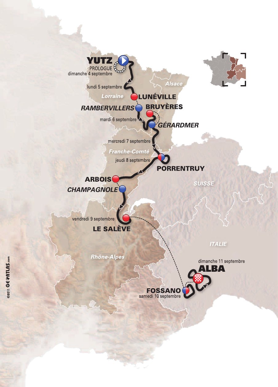 Tour de l'Avenir 2011 : de Yutz  Alba 