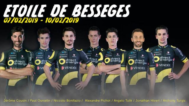 En immersion avec le Team Direct Energie sur la  4 me tape de l'Etoile de Bessges 