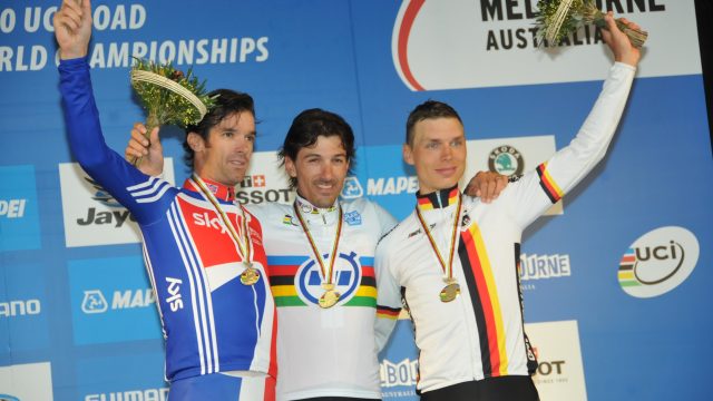 Championnat du Monde CLM Elite Hommes  Melbourne - Jeudi 30 septembre 2010 