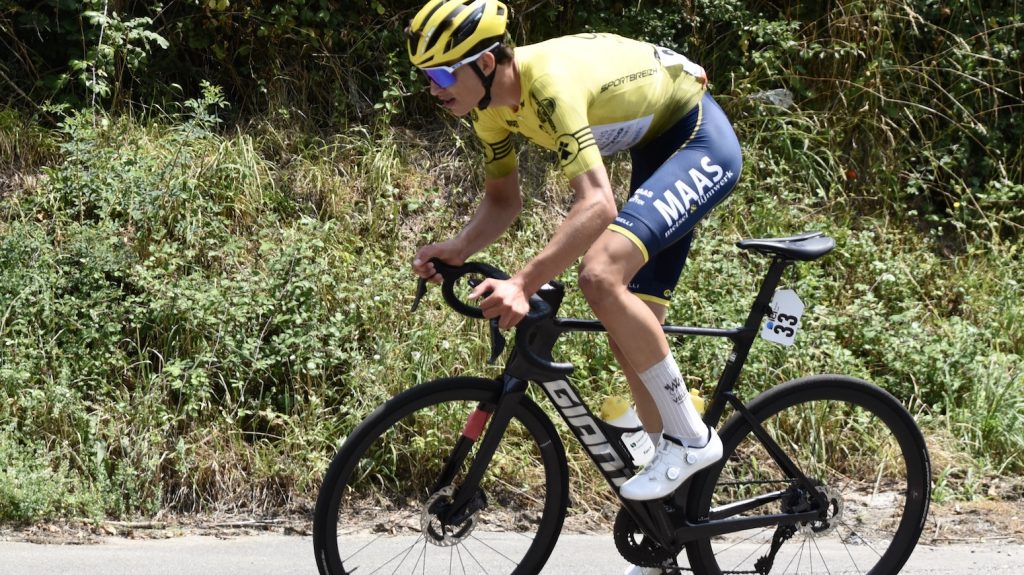 La Sportbreizh U19 UCI 2026. Jop Van Den Biggelaar, le jaune lui va si bien