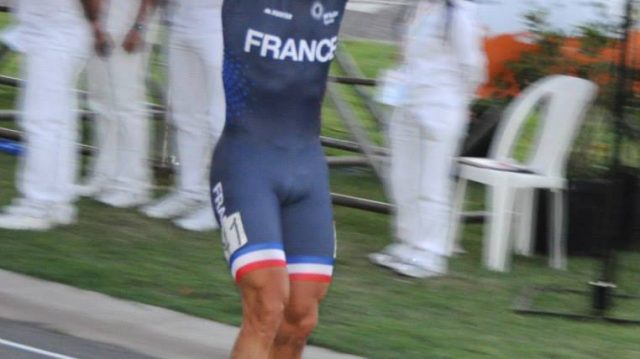 Un cycliste champion du monde de roller !