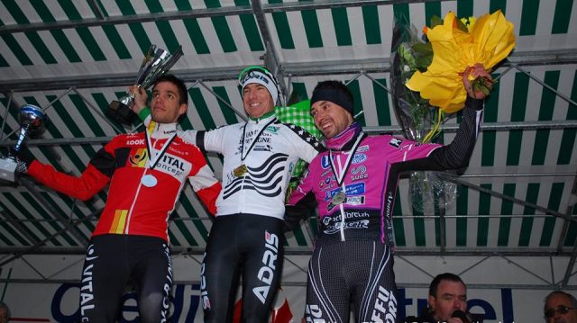 Elites: Boulo devant Gicquiau / Chtelaudren: championnats de Bretagne de cyclo-cross