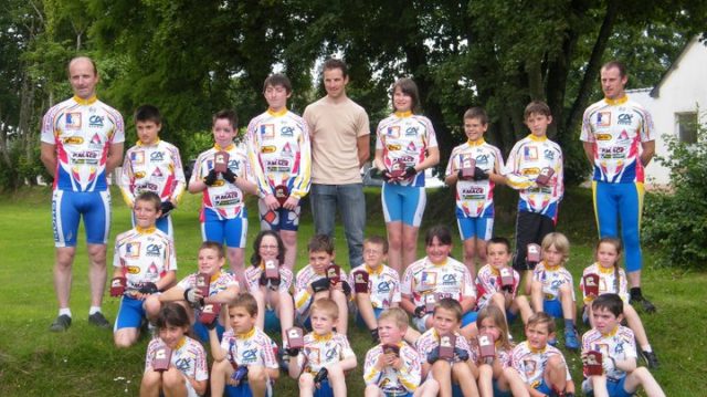 David Le Lay  la rencontre des jeunes champions du CC Uzel 