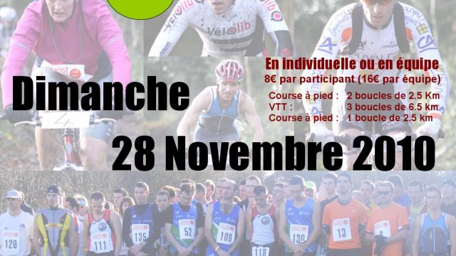 Vtathlon de Saint M'Hervon le 28 novembre 