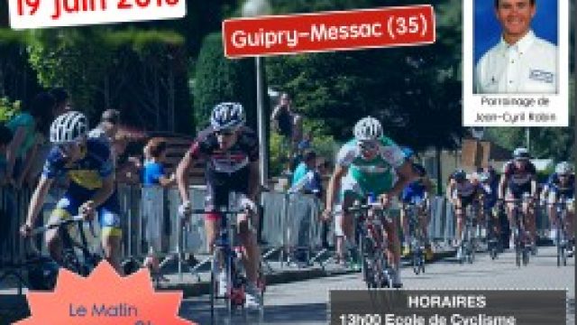  Guipry-Messac (35) : 5me Grand Prix de la Jeunesse le 19 juin 