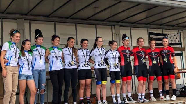 Bretagne CLM par quipe des dames: les Finistriennes et les Morbihanaises championnes