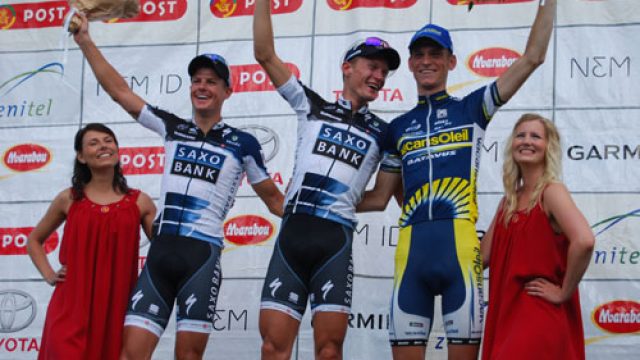 Tour du Danemark : Doubl Saxo Bank, Breschel devant Fuglsang  