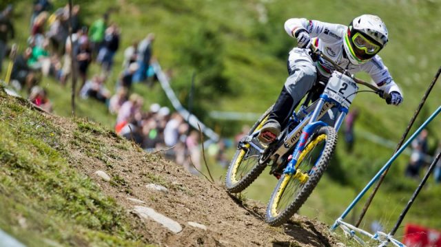 Finale coupe du Monde Descente VTT  Val d'Isre : Les Franaises sur le podium 