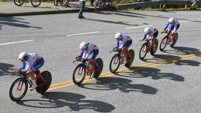 Mondial CLM par quipe: Sunweb chez les dames / la FDJ 6me