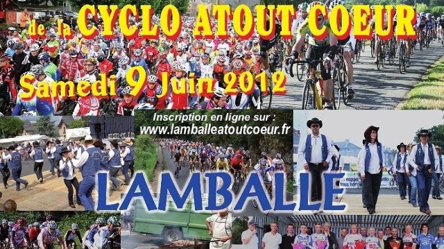 Cyclo-sportive la Atout coeur samedi  Lamballe 