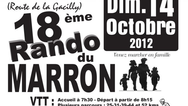 18e Rando du Marron  Redon le 14 octobre