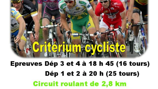 Pass'Cyclisme  Saint-Martin des Champs (50) ce vendredi 