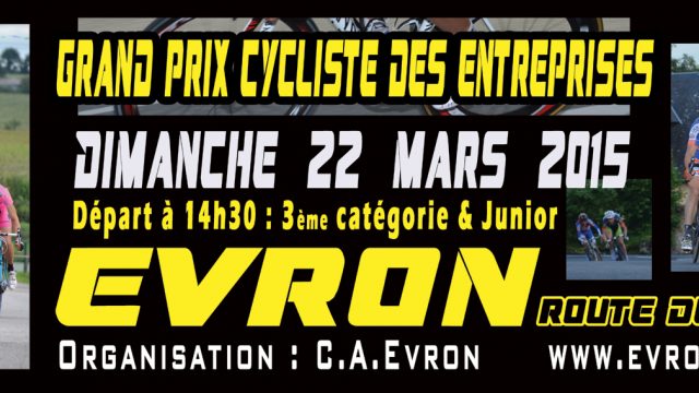 Evron (53):1er  Grand Prix  Cyclistes des  entreprises   