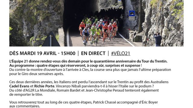  Le Tour du Trentin sur l'Equipe 21