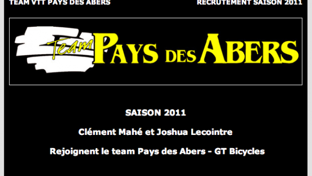 Clment Mah et Joshua Lecointre rejoignent le team Pays des Abers - GT Bicycles 
