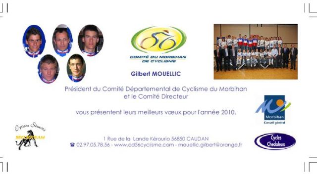 Les vœux du Comit dpartemental de Cyclisme du Morbihan 