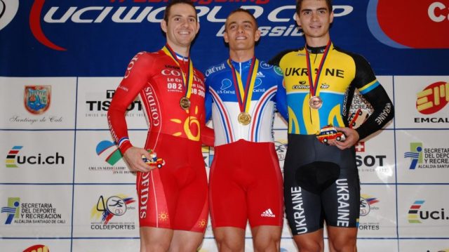 Coupe du Monde Piste  Pkin: D'almeida et Pervis sur le podium