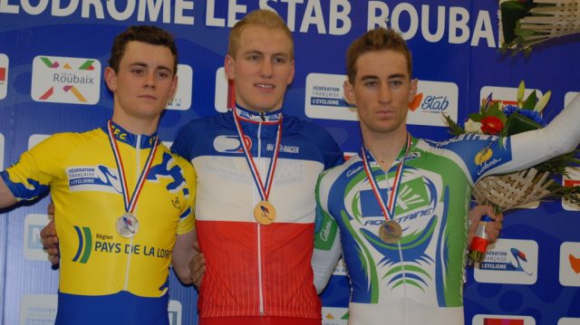 France piste  Roubaix / Scratch Hommes Elite : Lesellier Champion