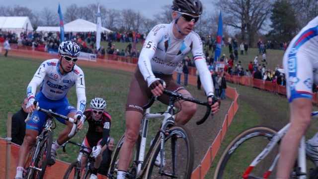 Cyclo-cross de Montbron Eymouthiers (16) : Gadret devant Labbe 