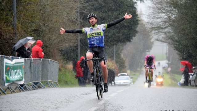 Locunol Judicar (29): Glenn Le Quau sous la pluie 