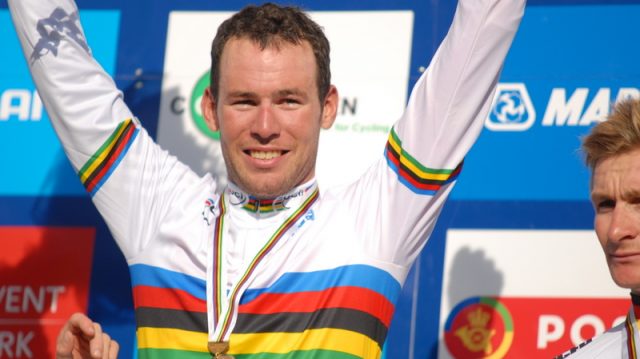 Mark Cavendish au dpart de Paris Tours 