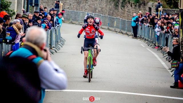 Minimes garons: Le Mat de justesse devant Hinault / Chtelaudren: championnats de Bretagne de cyclo-cross