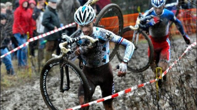 Cyclo-cross du Nouvel An  Ptange (Luxembourg) : Gadret devant Mourey 