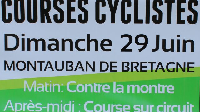 Course cycliste  Montauban (35) ce dimanche