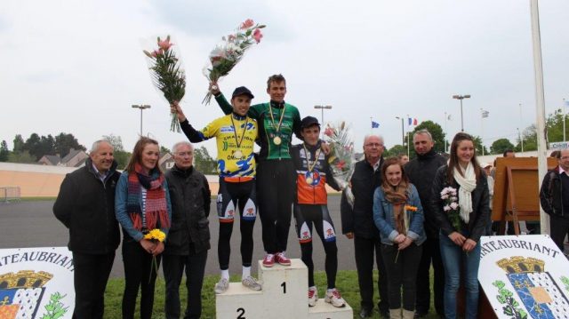 Championnat PDL de l'Omnium  Chteaubriant : Perret, Paillusson et Coquard 