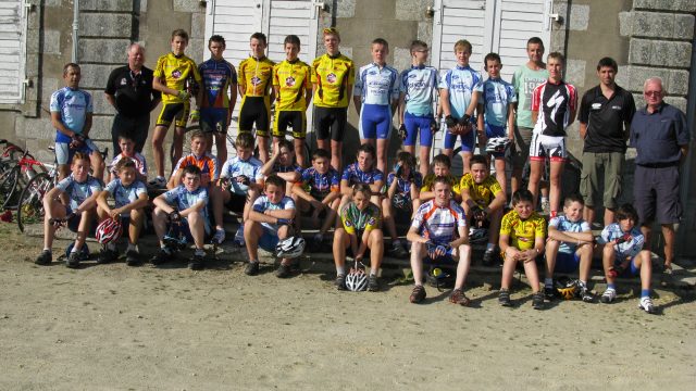 35 jeunes cyclistes en stage de cyclo-cross  Plouay