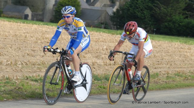 Manu Michot et un recordman de l'heure 