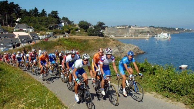 Tour de Belle-Ile-en-Mer (56) : Barguil au dpart 