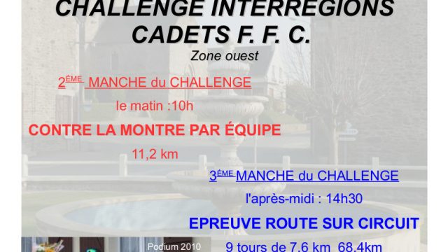 Inter-rgion Cadets  Ruca (22) : les infos et engags 