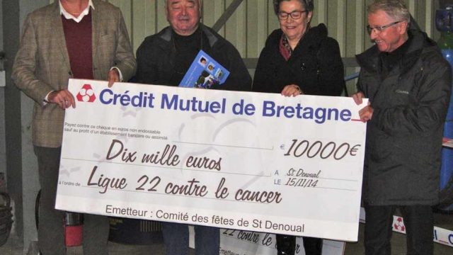 St Denoual : 10.000€ contre le cancer