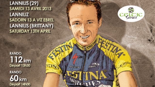 Laurent Madouas  l'affiche de la Tro Bro Cyclo  