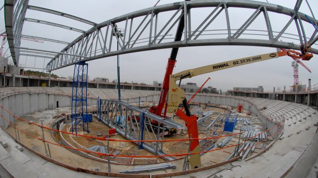 Visite du chantier du futur vlodrome de Saint-Quentin en Yvelines 