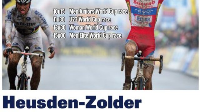 Coupe du Monde Cyclo-Cross  Zolder (Belgique) : les engags