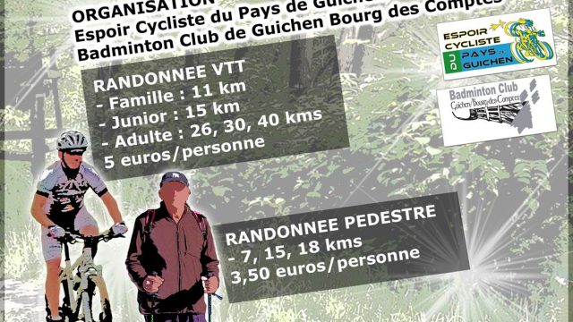  Bourg des Comptes: Rando VTT et Pdestre le 30 mars 