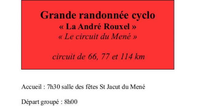 Rando "La Circuit du Men - La Andr Rouxel" dimanche  