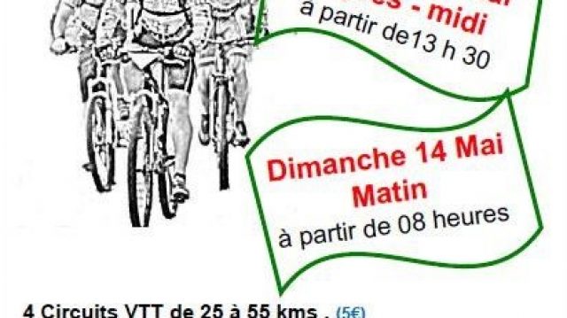 Guer (56): rando VTT , le 13 et 14 mai 