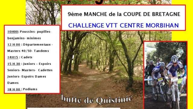 Finale Inter-rgion VTT et Coupe de Bretagne  Locmin lundi 