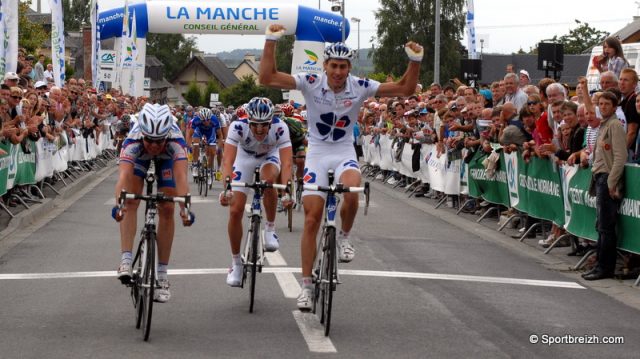 Polynormande: Victoire au sprint de Mathieu Ladagnous (Franaise des jeux) !