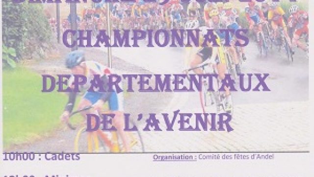 Championnat de l'Avenir 22  Andel ce  dimanche