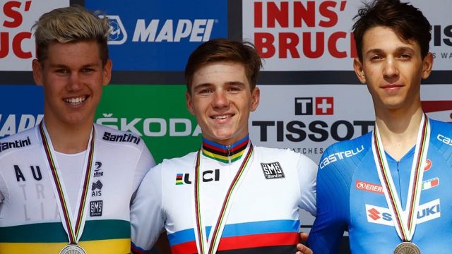 Evenepoel crase la concurrence  aux mondiaux juniors hommes.